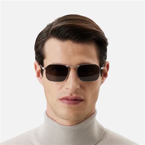 thick metal frame square sunglasses